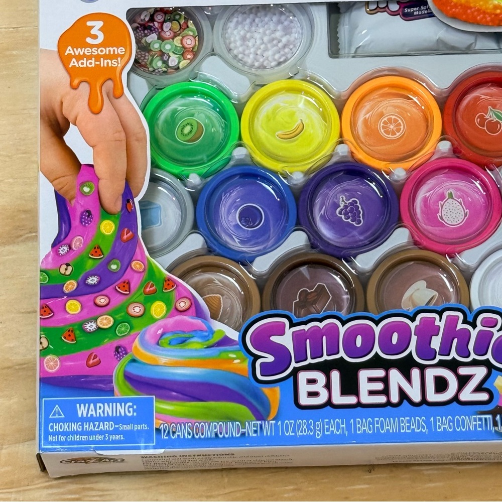 Cra-Z-Slimy Smoothie Blendz Slime Kit – 12 Fun Colors DIY Slime Set (Ages 6+) - Picture 5 of 8